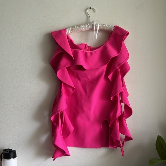 Dress, cocktail/ party, ruffled, brand new, no tag, newer working - Picture 3 of 10